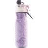 O2COOL Mist 'N Sip Misting Water Bottle 2-in-1 Mist And Sip Function With No Leak Pull Top Spout Sports Water Bottle Reusable Water Bottle - 20 oz (Yoga Lilac)