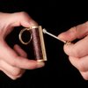 BIASTNR Permanent Match,Keychain Matchstick Fire Starter Immortal Lighter,Flint Match Stick Kerosene Refillable Lighter for Outdoor Camping Survival,Dark red