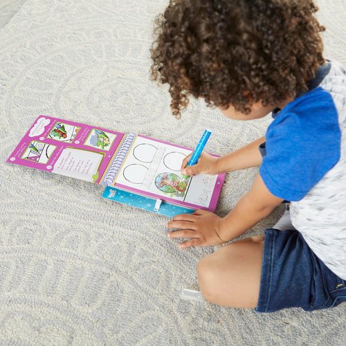 hand2mind Bob Books Alphabet Skills Water Workbook, Reading Toys, Water Coloring Books for Toddlers, Bob Books Workbook, Water Pens for Toddlers, Reading Games, Alphabet Toys (1 Water Book and Pen)