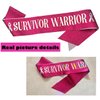Atvscay Breast Cancer Awareness Ribbon Headbands and Survivor Sash Set for Women, Breast Cancer Party Supplies, Survivors Warrior Sash Gifts For Cancer Walks Or Fundraiser events (Peach pink, M)