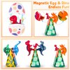 Dinosaurs Egg Toys Magnetic Tiles Dinos for Kids 3-5, Magnet 3D Movable Animals Construction Tile for Toddlers Ages 5-7, Building Blocks for Boys Girls 3+ 4-8 8-12 Year Old