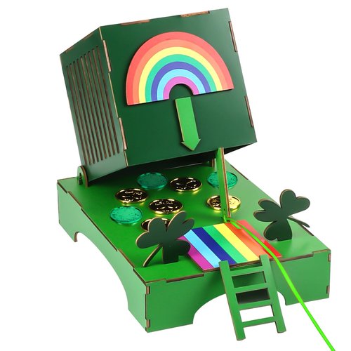 Roacasumy St. Patrick's Day Leprechaun Trap Craft Kit for Kids, DIY Leprechaun Trap Kit to Catch A Leprechaun, St Patrick's Day Party Supplies Lucky Leprechaun Trap Toys Decoration
