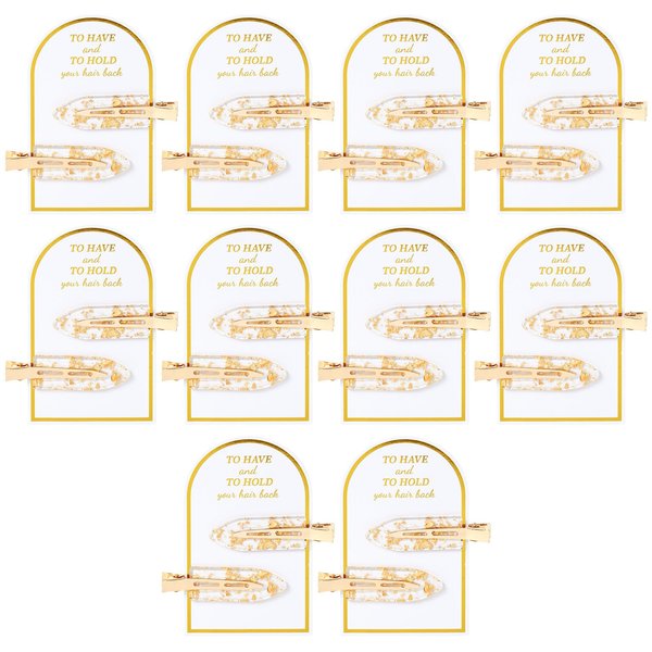 Aileam 20PCS Bridesmaid Hair Clips, Creaseless Glitter Hair Clips for Bride Women Girls, Perfect Bridal Hairstyle Accessories