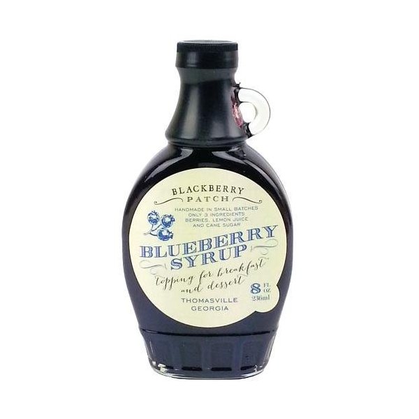 Blueberry Syrup 3 Ingredients - Blackberry Patch 8 oz Bottle – Oprahs Favorite Things 2014, Small Batch & Handmade in Georgia, Perfect on Pancakes, Waffles & French Toast, Great Dessert Topping