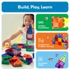 PicassoTiles 60 Piece Magnetic Building Block Mini Diamond Series Travel Size On-The-Go Construction Toy Set STEM Learning Kit Educational Playset Child Brain Development Stacking Blocks PTM60