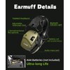 ZOHAN 035 Bluetooth 5.4 Shooting Ear Protection Earmuff, Active Noise Canceling, Hearing Protection with Sound Amplification