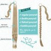 Cephermer Braided Ponytail Extension 26'' 30'' DIY Long Braid Hair Extensions Ponytail with Elastic Tie Straight Wrap Around Natural Soft Synthetic Hairpiece for Women Ash Blonde
