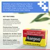 Asepso Antibacterial Original Bar Soap – 4 Pack 80g/2.8 oz Each, Gentle Cleansing for Healthy Skin, Fight Skin and Heat Rash