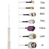 XRDS -RF RG-316 Coax Cable 50 ft Thin RF Coaxial Cable Flexible Lightweight Low Loss Coax Silver-Plated Copper Teflon Jacket, White