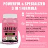 Creatine Monohydrate for Women, Creatine Supplement 3000 MG, with Hydrolyzed Collagen, BCAA, for Muscle Builder & Strength, Energy Boost, Faster recovery, Vegan, Non-GMO, Sugar Free, 30 Servings
