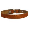 Real Leather Dog Collar 9.5"-13" Neck Size, 1/2" Wide Chihuahua, Puppies