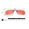 BRADDELL OPTICS Indoor FL-41 Rose & Outdoor FL-60 Brown Amber Clip-on Blue Blocking Anti Glare Computer Reading Glasses for Migraine Light Sensitivity, Photophobia and Fluorescent LED Lighting