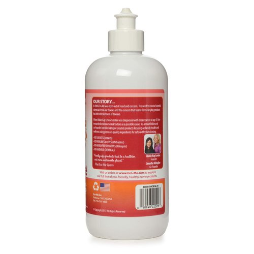 Eco Me Natural Environmentally Friendly Sudsing Liquid Dish Soap, Healthy Citrus Berry Scent, 16 Ounces