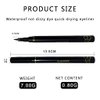 Generic 1 pack black eyeliner pen with 1 pack eyebrow brush,#002