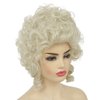 Dai Cloud Blonde Curly Wigs for Women Platinum Gold Synthetic Hair Ladies Halloween Party Cosplay Dress 18th Costume Wig