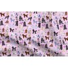 Spoonflower Fabric - Poodles Pink Toy Fancy Dog Pet Puppy Poodle Dogs Printed on Denim Fabric Fat Quarter - Bottomweight Apparel Home Decor Upholstery