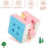 Speed Cube 3x3 Stickerless for Kids and Adults –Smooth and Quick Puzzle Cube – Fun and Entertaining – Develops Motor Skills, Dexterity – Stimulates and Challenges Mind