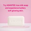 ASANTEE Rice Milk with Collagen and Honey Soap - Luxurious Body Soap for Soft, Clear, and Radiant Skin - Scent Long-Lasting (6-Packs)