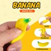 Kasyat 15 Pieces Banana Stress Toys Stretchy Bananas Stress Toys Banana PU Toys Relief Banana Stress Balls Tiny Party Supplies for Stress Relief Party Favors (2.36 Inches)