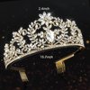 CIEHER Gold Crowns for Women Girls Gold Crown Princess Crown Tiaras for Women Girls Gold Tiara Wedding Prom Quinceanera Birthday Crown Gifts Hair Accessories for Women Girls
