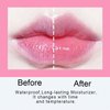 Bekoeen 6Pcs Clear Magic Color Jelly Lipstick,Crystal Jelly Flower Color Changing Moisturizing Lip Gloss, Crystal Aloe Vera Lip Balm,Long Lasting PH Clear Temperature Lip Stick