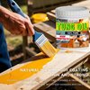 GOODTAKE Pure Tung Oil, Premium Tung Oil Finish with Brush, Pure Tung Oil Wood Sealer for Unfinished Bare Wood, Such as Wood Floors, Wood Furniture Indoor and Outdoor Projects (8 Fl Oz)