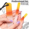 GLADZY® Genuine Czech Glass Nail File Set - Callus Remover Foot Rasp, Double Sided Different Grit Surface, Professional Manicure & Pedicure Tools, Premium EU Quality