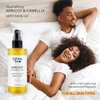 Epifany True Apricot & Camellia Satin Body Oil 4oz | Nourishing Vitamin-E Rich in Antioxidants | Dry Skin Moisturizer | Promotes Skin Elasticity | After Bath Body Oil for Men & Women