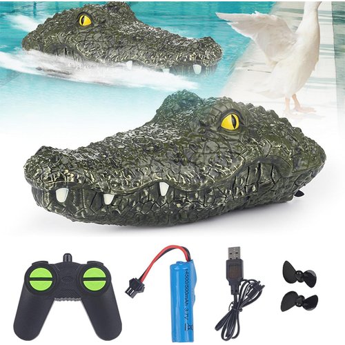 2.4GHz Remote Control Alligator Head,Crocodile Head Remote Control Boat,High Simulation Alligator Head RC Boats for Lake & Pool Toy,Prank Toys for Adults and Kids