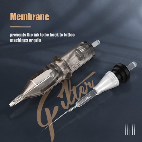 EZ Tattoo Needle Cartridges Assorted 50Pcs #12 Standard Curved Magnum Mixed 15RM 17RM 19RM 21RM 23RM for Rotary Tattoo Pen Machine Supply