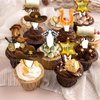 25Pcs Cowboy Birthday Party Supplies, Western Cowboy Cupcake Toppers Decoration, HorseShoe Cowboy Hats Boots Happy Birthday Cupcake Toppers Decorations, Baby Shower Kids Decorations (Cowboy)