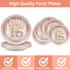 96PCS Rose Gold Sweet 16th Birthday Party Plates and Napkins Sixteenth Birthday Party Decorations 16th Birthday Party Disposable Tableware Set Serves 24 Guests Girls Ladies Birthday Party Supplies