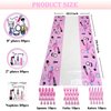 Spa Party Birthday Tableware Kit 71pcs, Make Up Paper Plates Napkins Forks Knives Spoons Plastic Disposable Table Cloth for Girls Spa Makeup Birthday Party Supplies Decorations