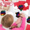 PARTYWIND Valentines Cards for Kids, 30 Pack Scratch Art Paper Crafts for Kids School Classroom Exchange, Valentine's Day Cards with Envelopes, Valentines Party Decorations Supplies Favors