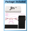 JM Kids Blue Light Glasses, Computer Gaming Grasses for Girls Boys Age 3-10, Anti Blue Ray TR90 Eyeglasses Pink Round Style