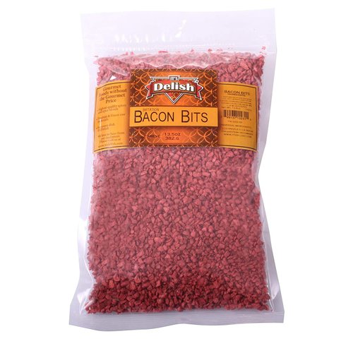 Imitation Bacon Bits by Its Delish, Kosher Parve Vegan (2 lbs)