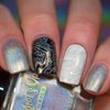 Whats Up Nails - Welcome to Holowood Stamping Polish Holographic Silver Lacquer for Stamped Nail Art Design 7 Free Cruelty Free Vegan