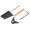 uxcell RC Boat Rudder with L Shape Servo Arm,Rudder Pad Thickness 7mm 1 Set