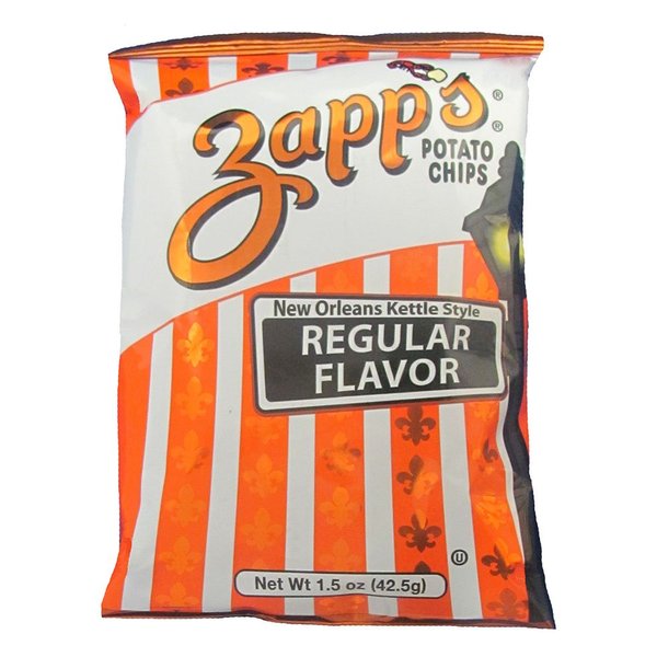 Zapp’s New Orleans Kettle-Style Potato Chips, Regular – Crunchy Chips with a Salty, Delicious Flavor, Great for Lunches or Snacking on the Go, 1.5 oz. Bag (Pack of 30)