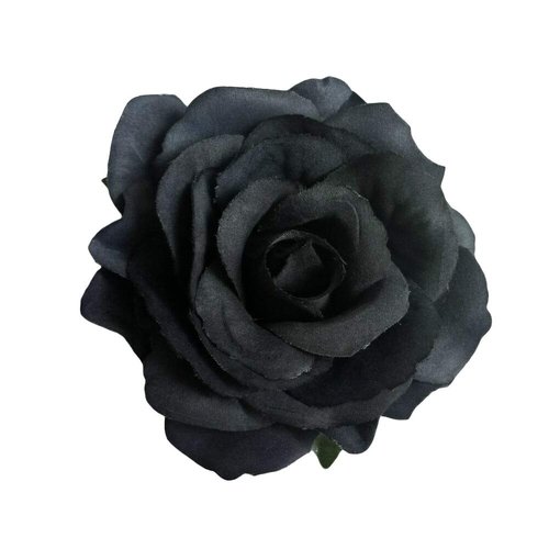 Black Rose Flower Hair Clips Flower Brooch Pin Up Mexican Flamenco Dancer Fabric Flowers Headwear Barrette Styling Tools Accessories for Women Girls Birthday Christmas Party Gifts Decoration 1pcs
