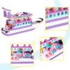 BRICK STORY Dream Girls Cruise Ship Building Toys Playset Creative Friends Yacht Building Sets 318 Pieces Girls City Boat Model Building Kit Christmas Birthday Gift for Kids Age 6-12