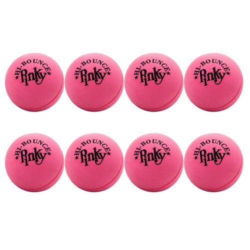 JA-RU Hi-Bounce Pinky Ball (8 Pack) Rubber-Handball Bouncy Balls for Kids. Small Stress Ball. Indoor and Outdoor Sport Party Favors. Bouncing Throwing Play Therapy. 976-8A