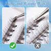 Individual Lashes PAFUWEI 80 Pieces Individual Cluster Lashes, 20D Eyelash Extensions, Lash Ribbons Cluster False Lashes C Curl 0.07mm Thickness Length 9mm