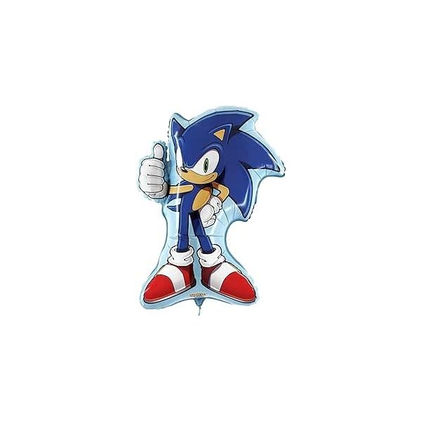 Toyland® 73cm (29") Sonic The Hedgehog Shaped Character Foil Balloon - Kids Party Balloons