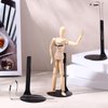 Yaocom 12 Pcs Doll Stand Action Figure Stands with Expandable Waist Wire for 8" to 12" Dolls and Action Figure(Black, Silver)