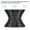 PATIKIL 9pcs Step Up Ring, 9pcs Step Down Ring, Camera Lens Filter Adapter Ring Aluminum Filter Ring Adapter Set for Camera Lens Hood, 72-77MM, 77-82MM