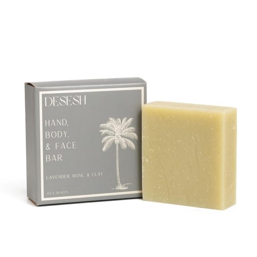 Natural Bar Soap, Handmade In The USA In Small Batches, No Artificial Fragrances Or Colors, Vegan & Cruelty Free, Designed For All Skin Types (Lavender, Rose, & Clay)