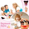 HyDren Basket Plush Baby Dolls, Set of 10 Soft Multicultural Sensory Dolls 6'' Plush Diversity Toys for Preschool Classroom, Valentine's Day Toddler Baby Toys for Kids Girls Boys All Ages