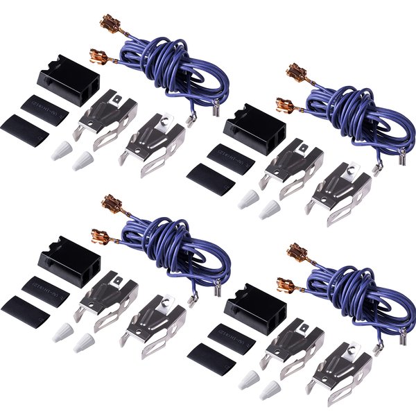 Ultra Durable WB17T10006 Range Surface Burner Terminal Block Kit Replacement Part by BlueStars – Exact Fit for GE Kenmore Hotpoint Ranges/Stoves/Ovens - Replaces AP3203326 WB17K10003 - Pack of 4