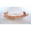 Generic Rose gold white flower crystal pearl hair clip bridal clip barrette